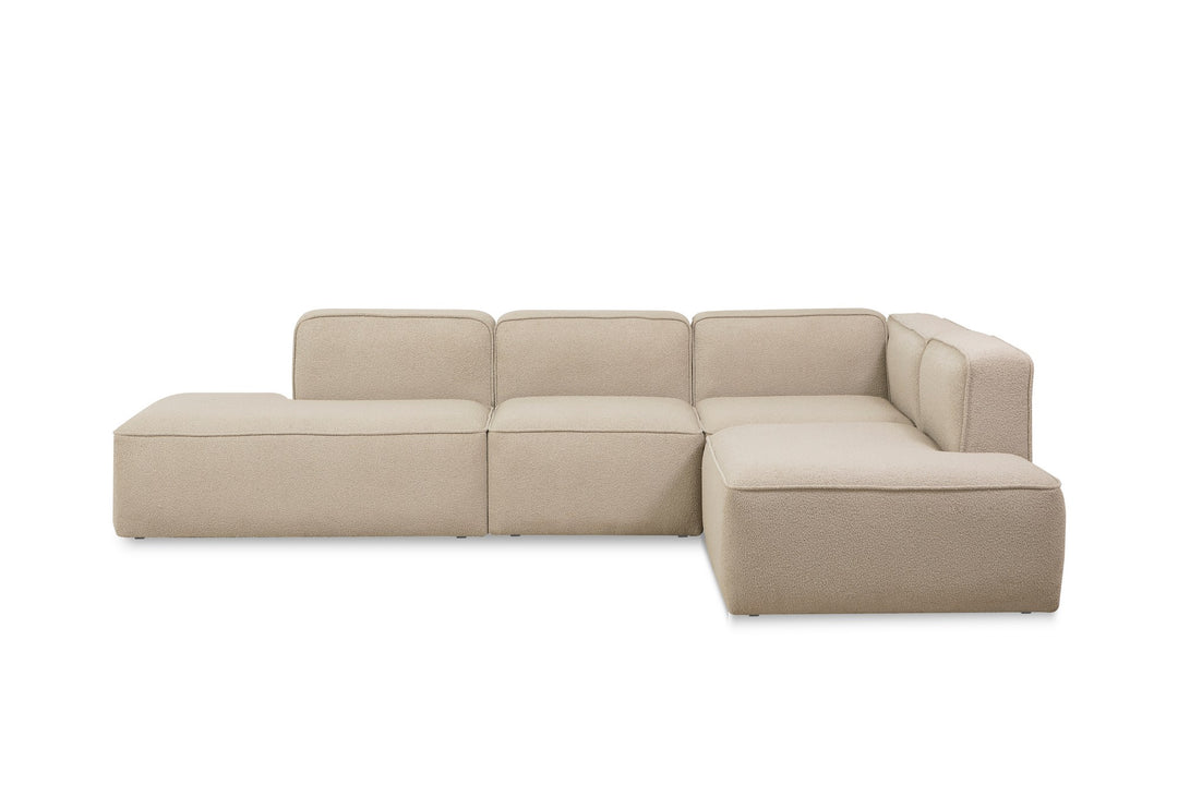 NORDVÄRK More S hjørnesofa M4-M1-M2-M3 cappuccino stof