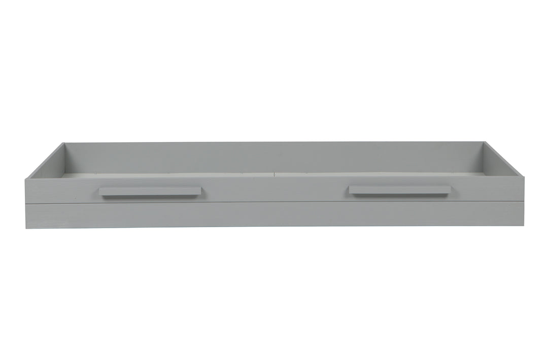 WOOOD Dennis sengeskuffe/gæsteseng ekskl. lamelbund og madras betongrå fyrretræ 198x91