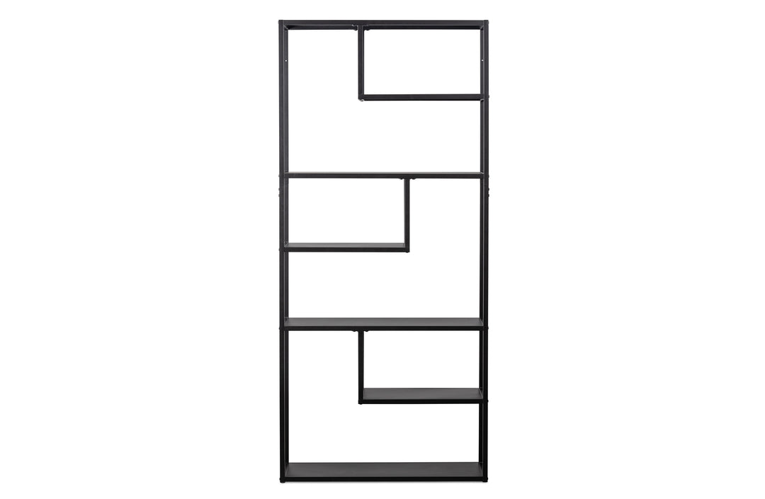 Produktbillede af WOOOD Teun reol sort metal H:188 H:188cm x85cm x 35cm i premium kvalitet