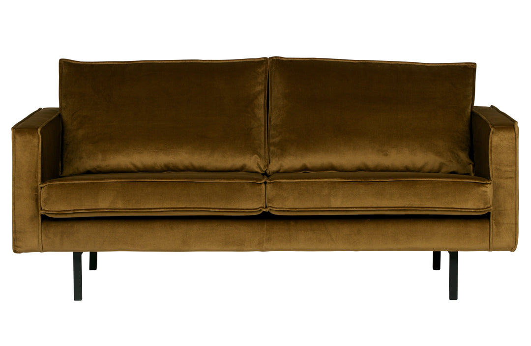 Produktbillede af WOOOD Rodeo 2,5 pers. sofa honning gul fløjl i premium kvalitet