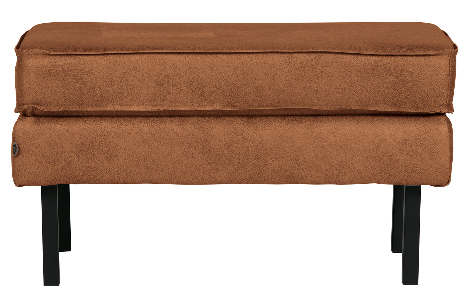 Produktbillede af WOOOD Rodeo puf cognac stof 84x54 i premium kvalitet