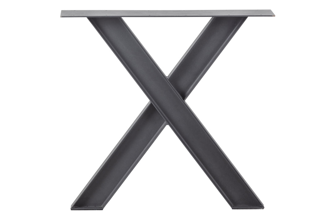WOOOD Tablo Industrial X-bordben til spisebord matsort metal