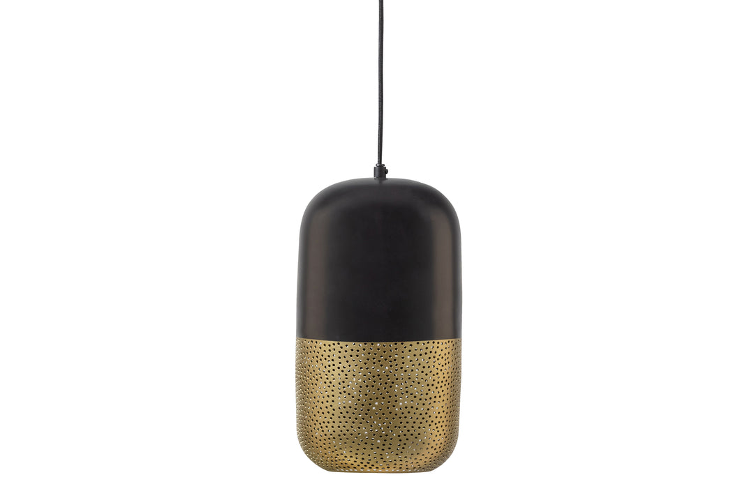 WOOOD EXCLUSIVE Tirsa loftlampe rund messing og sort metal H:36