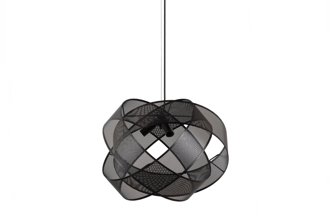 WOOOD EXCLUSIVE Arie loftlampe rund sort metal Ø50
