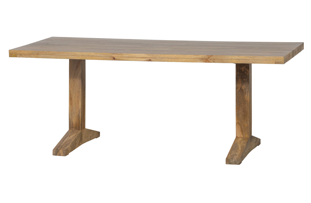 VTWONEN Deck spisebord rektangulær natur mangotræ 200x90