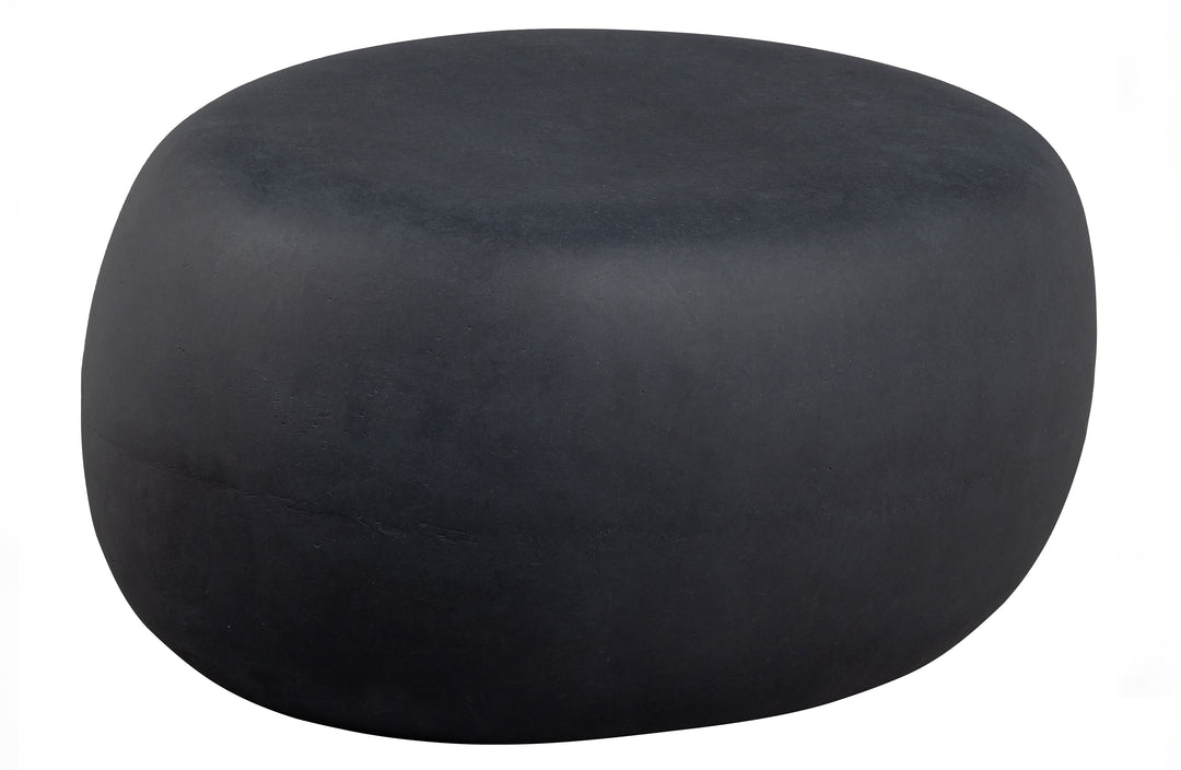 VTWONEN Pebble sofabord til inde og ude oval antracitgrå fiberler 65x49