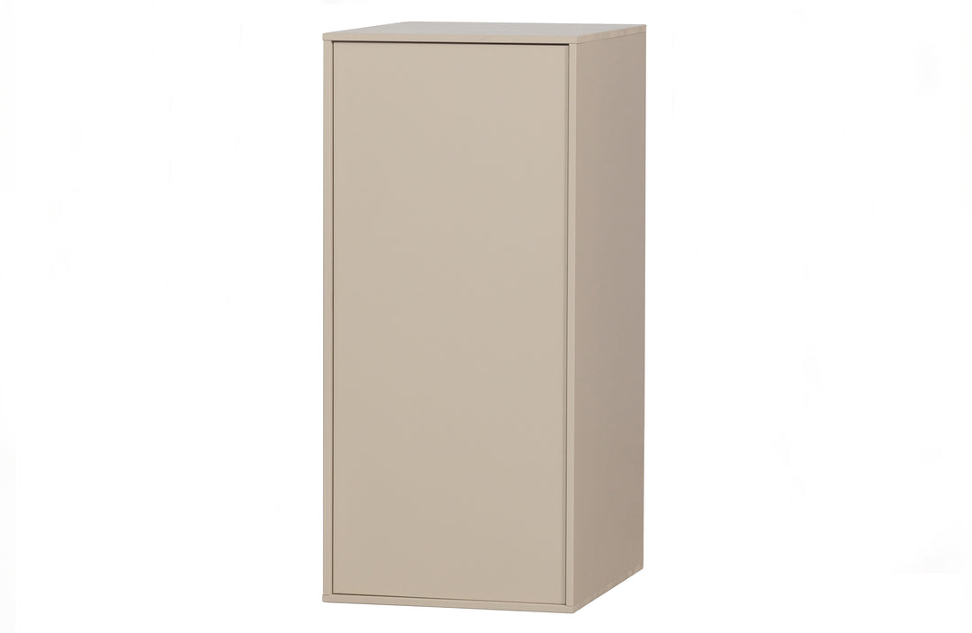 VTWONEN Daily Closet Single skab m. 1 push to open låge og 1 stang dakargrau fyrretræ H:110