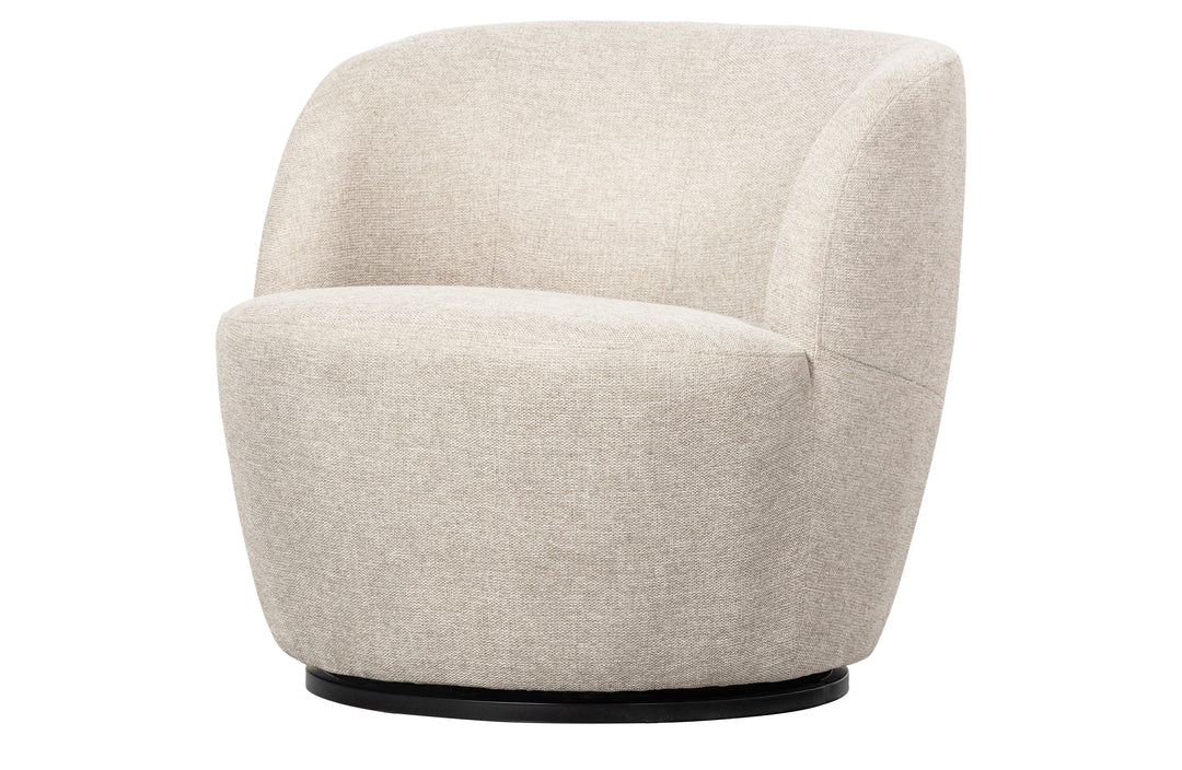 WOOOD EXCLUSIVE Serra drejestol offwhite polyester