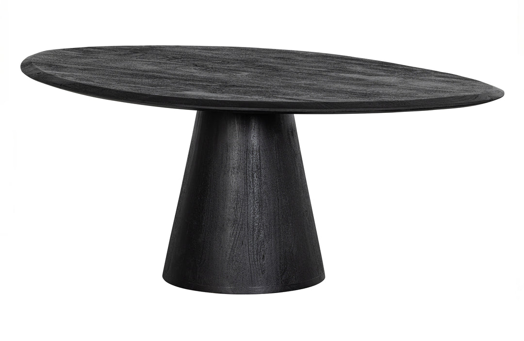 WOOOD Posture sofabord organisk sort mangotræ Ø120