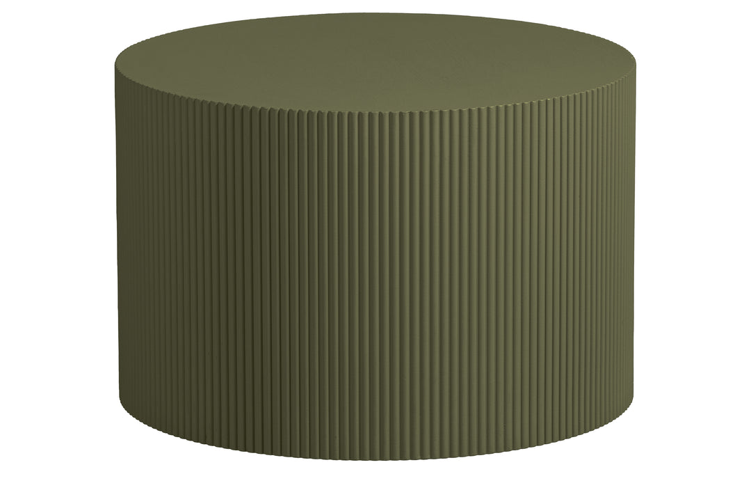 WOOOD EXCLUSIVE Sanne sidebord rund army grøn MDF Ø60