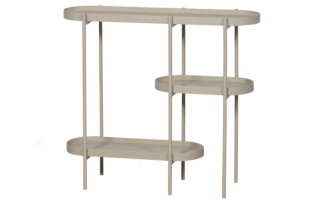 WOOOD EXCLUSIVE Noan sidebord m. 3 bordplader antik beige MDF og metal 90x28