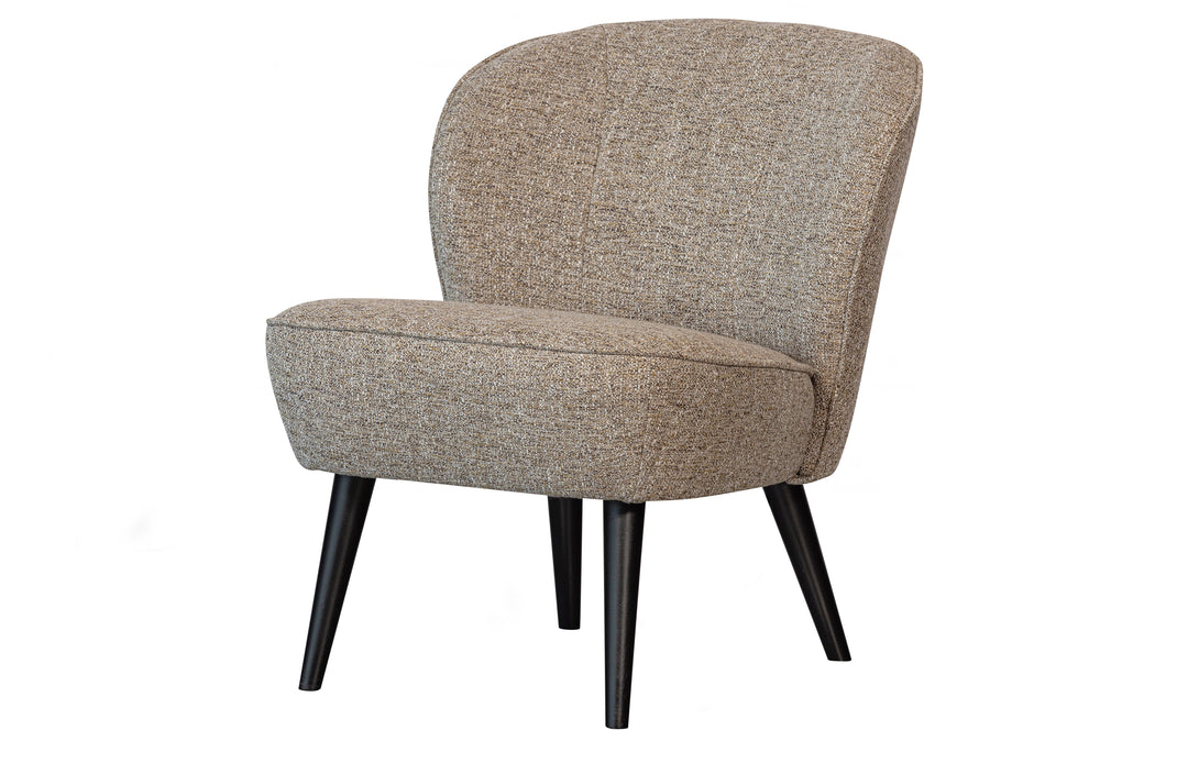 WOOOD Sara lænestol natur meleret stof og birketræ