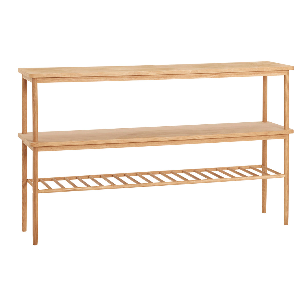Produktbillede af Hübsch Reol m/3 hylder/egetræ natur 150 i premium kvalitet