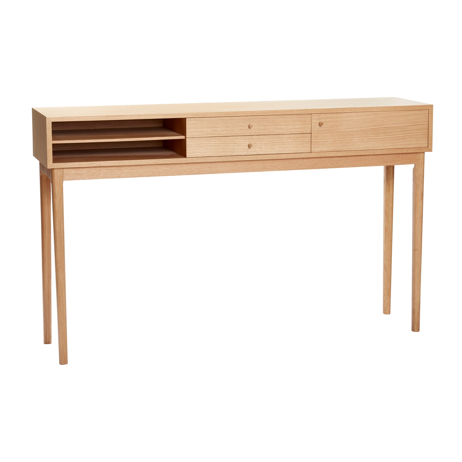 Produktbillede af HÃBSCH COLLECT KONSOLBORD M/RUM EGETRÆ NATUR 154 i premium kvalitet
