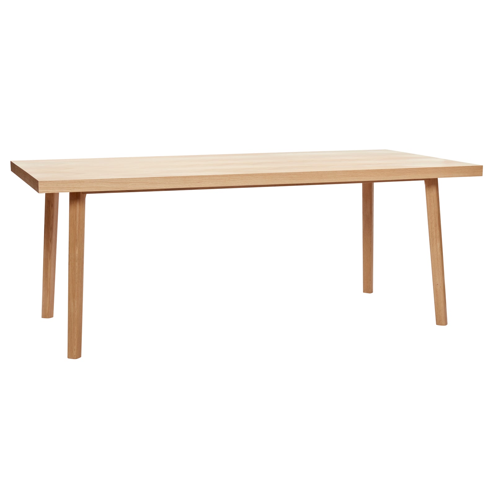 Produktbillede af HÃBSCH HERRINGBONE SPISEBORD EGETRÆ M/SILDEBEN NATUR 200 i premium kvalitet