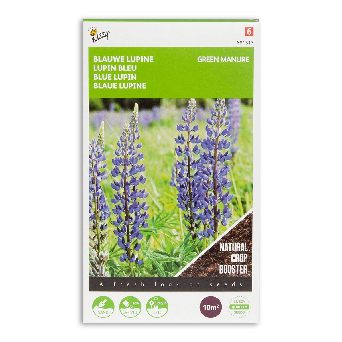 Produktbillede af Lupin frø blå 100g på tilbud i høj kvalitet