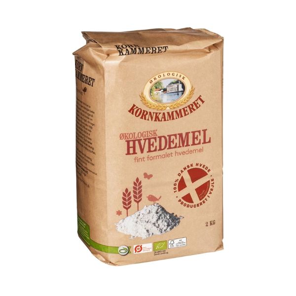 Produktbillede af Hvedemel Øko Kornkammeret 2kg på tilbud i premium kvalitet