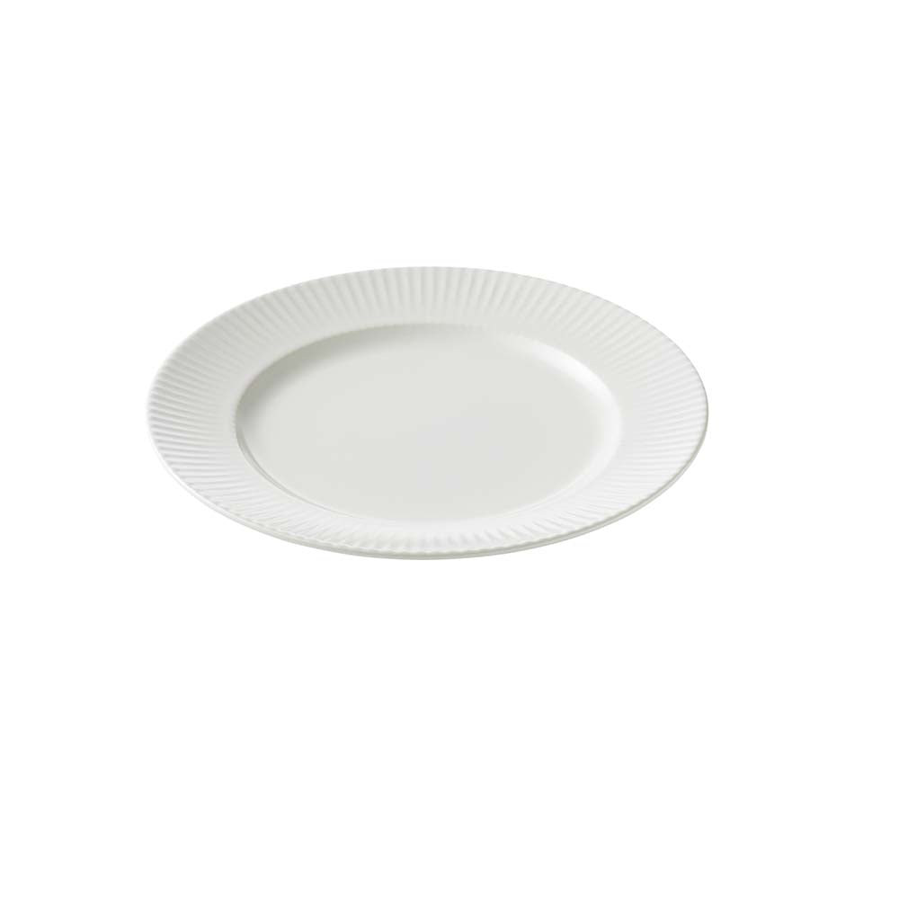 Produktbillede af Aida Groovy Stentøj Frokost tallerken 21 cm hvid i premium kvalitet
