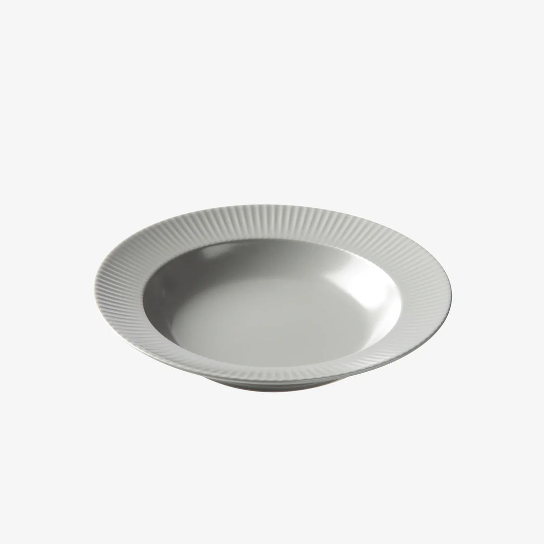 Produktbillede af Aida Groovy suppe tallerken grå 1 stk 23 cm i premium kvalitet