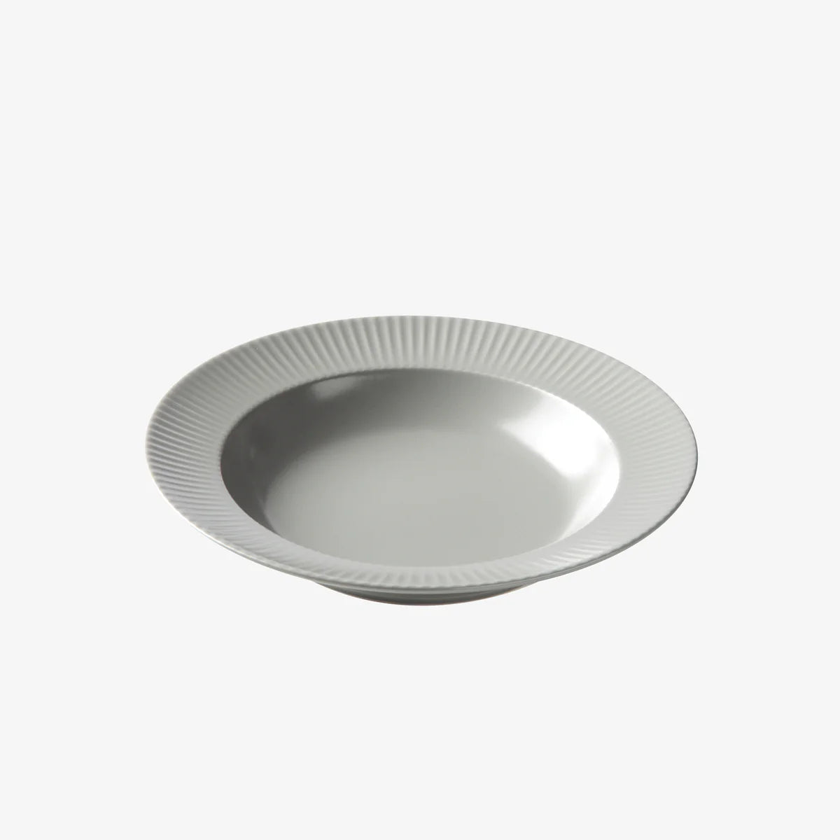 Produktbillede af Aida Groovy suppe tallerken grå 1 stk 23 cm i premium kvalitet