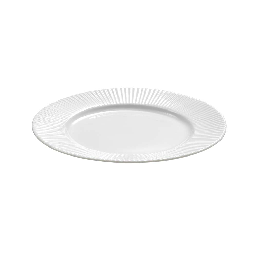 Produktbillede af Aida Groovy Porcelæn Flad tallerken 19 cm hvid i premium kvalitet