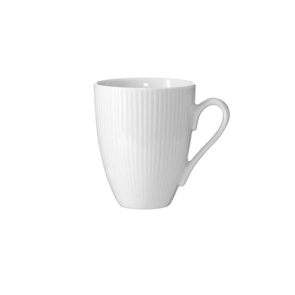 Produktbillede af Aida Groovy Porcelæn Krus 30 cl hvid i premium kvalitet