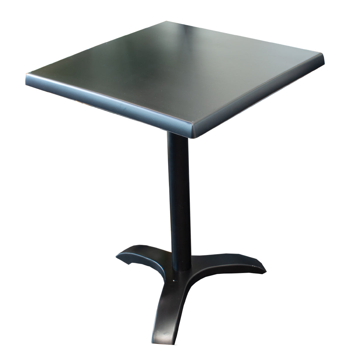 Produktbillede af WERZALIT Sort bordplade firkantet 70x70cm på tilbud