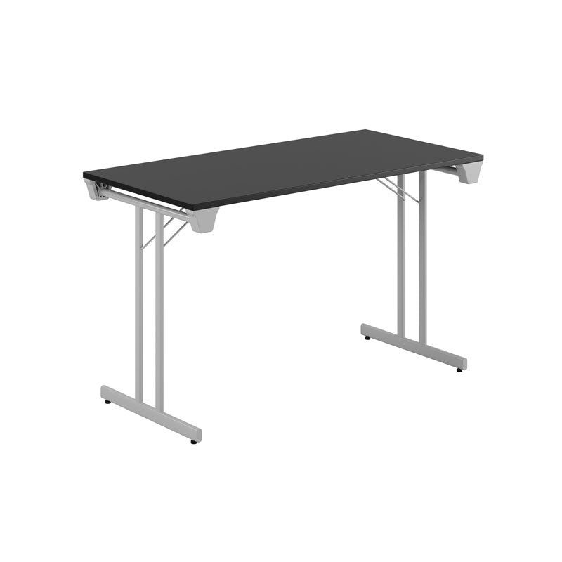 Produktbillede af Dinner Style 120x60cm Sammenklappeligt bord Sort-grå på tilbud
