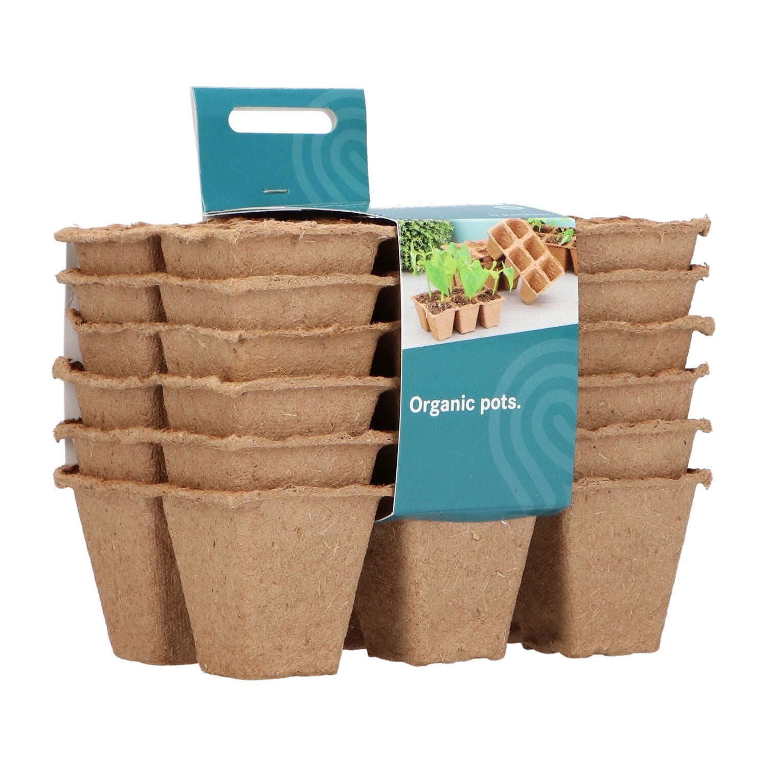 Produktbillede af Fiberbakker til forspiring med 6 rum 4 x 4 cm 6 stk på tilbud i høj kvalitet