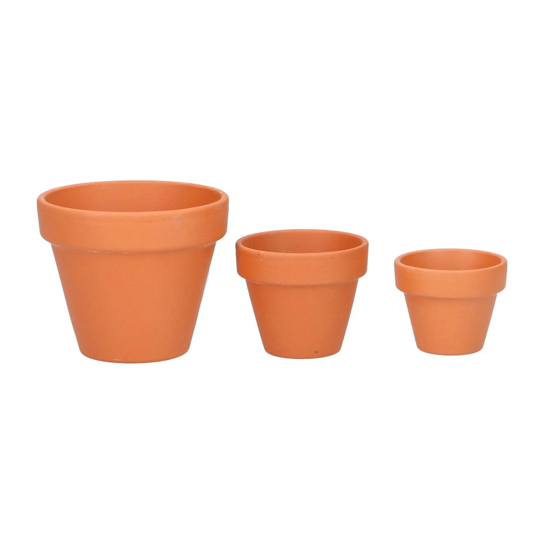 Terracotta potter 6 cm 9 stk.