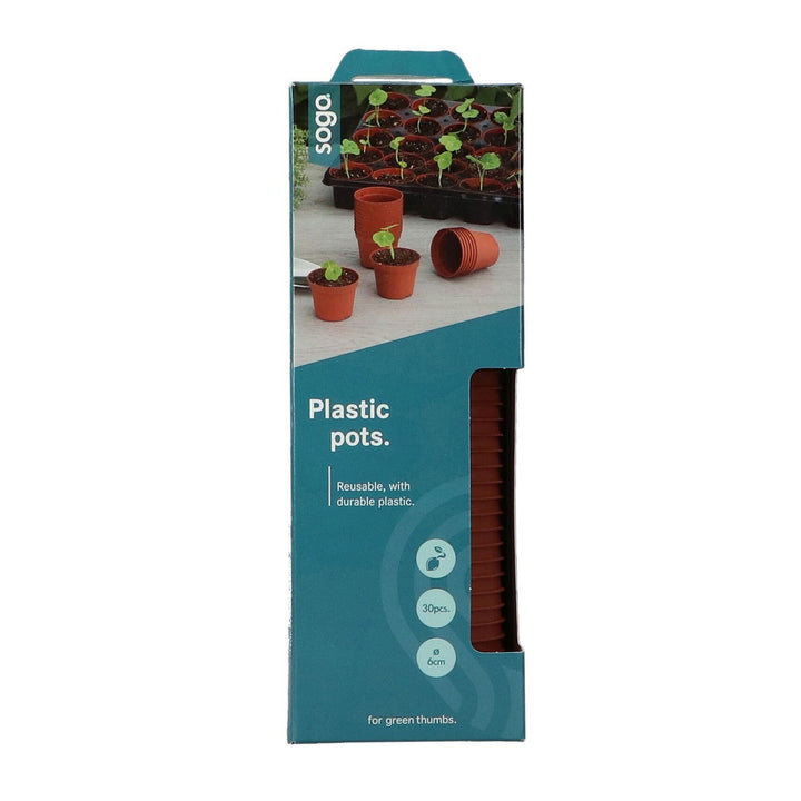Produktbillede af Plantepotte i plast Ø6 cm 30 stk. på tilbud i høj kvalitet