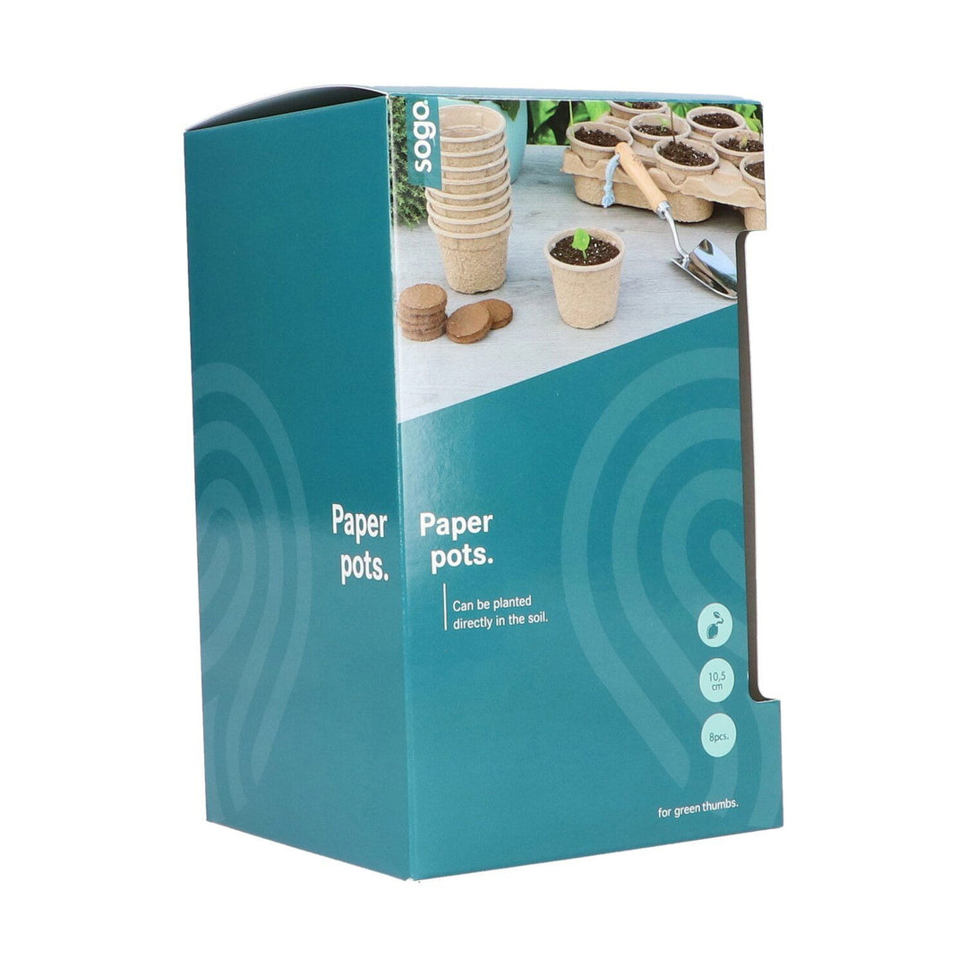 Produktbillede af Papirspotter til forspiring 10,5 cm 8 stk. på tilbud i høj kvalitet