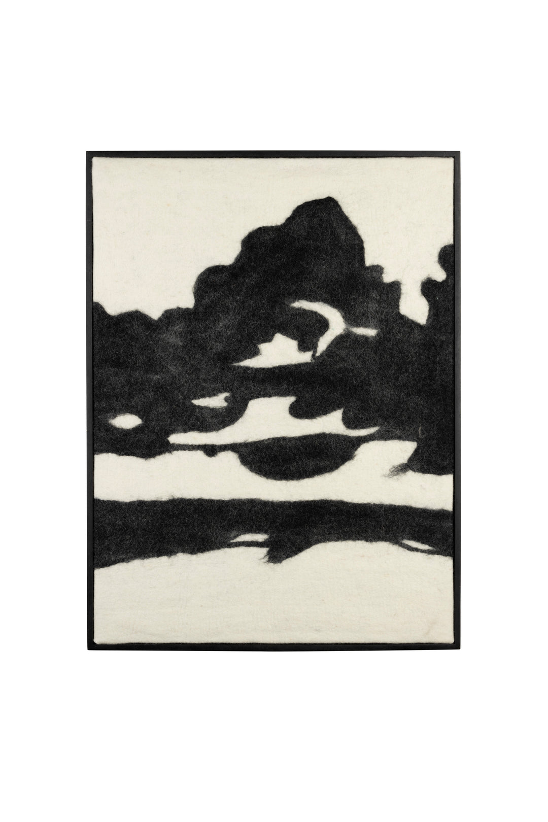 DUTCHBONE Sameer vægdekoration rektangulær sort ud og mangotræ 100x74