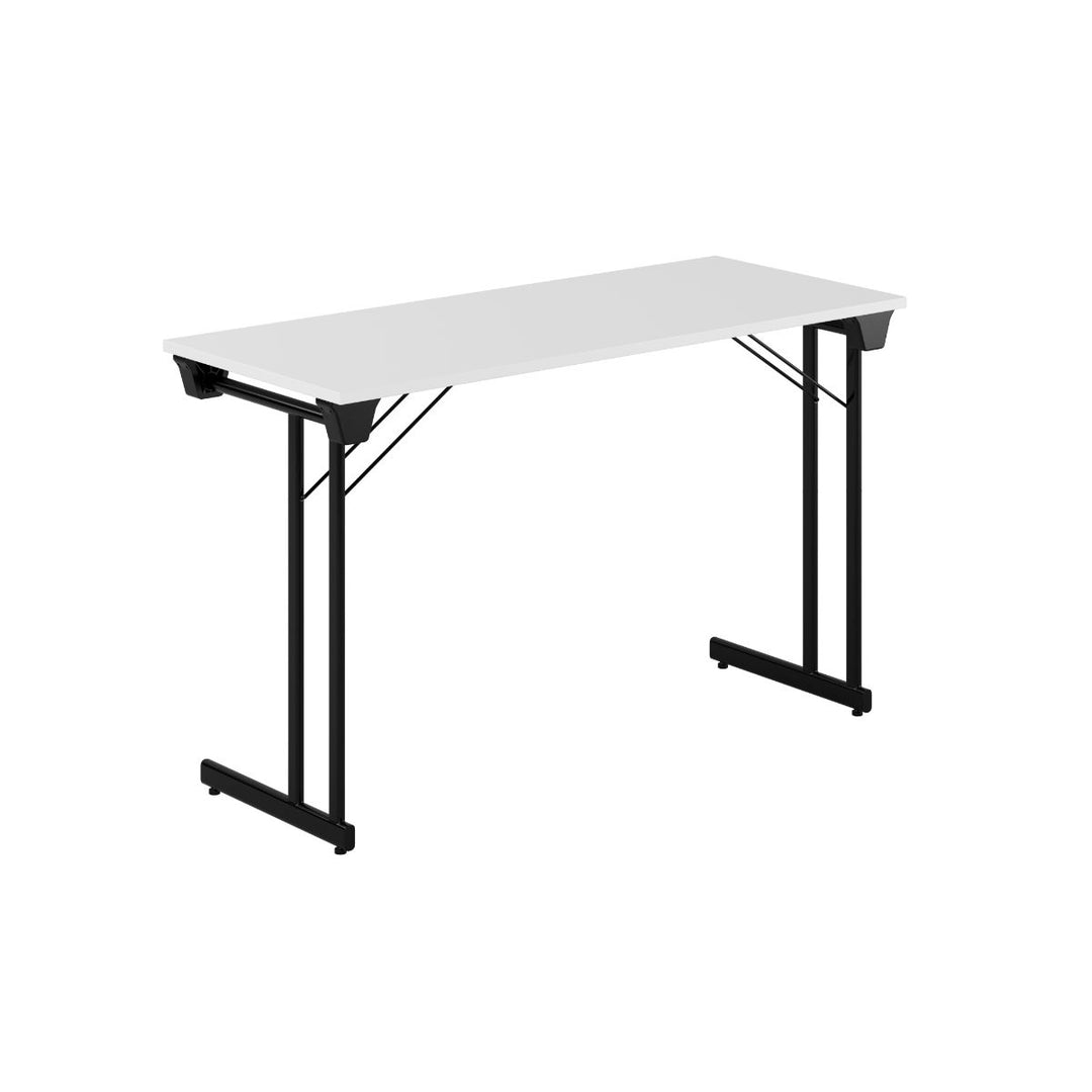 Produktbillede af Kongress Style 120x50cm Sammenklappeligt bord Hvid-sort på tilbud
