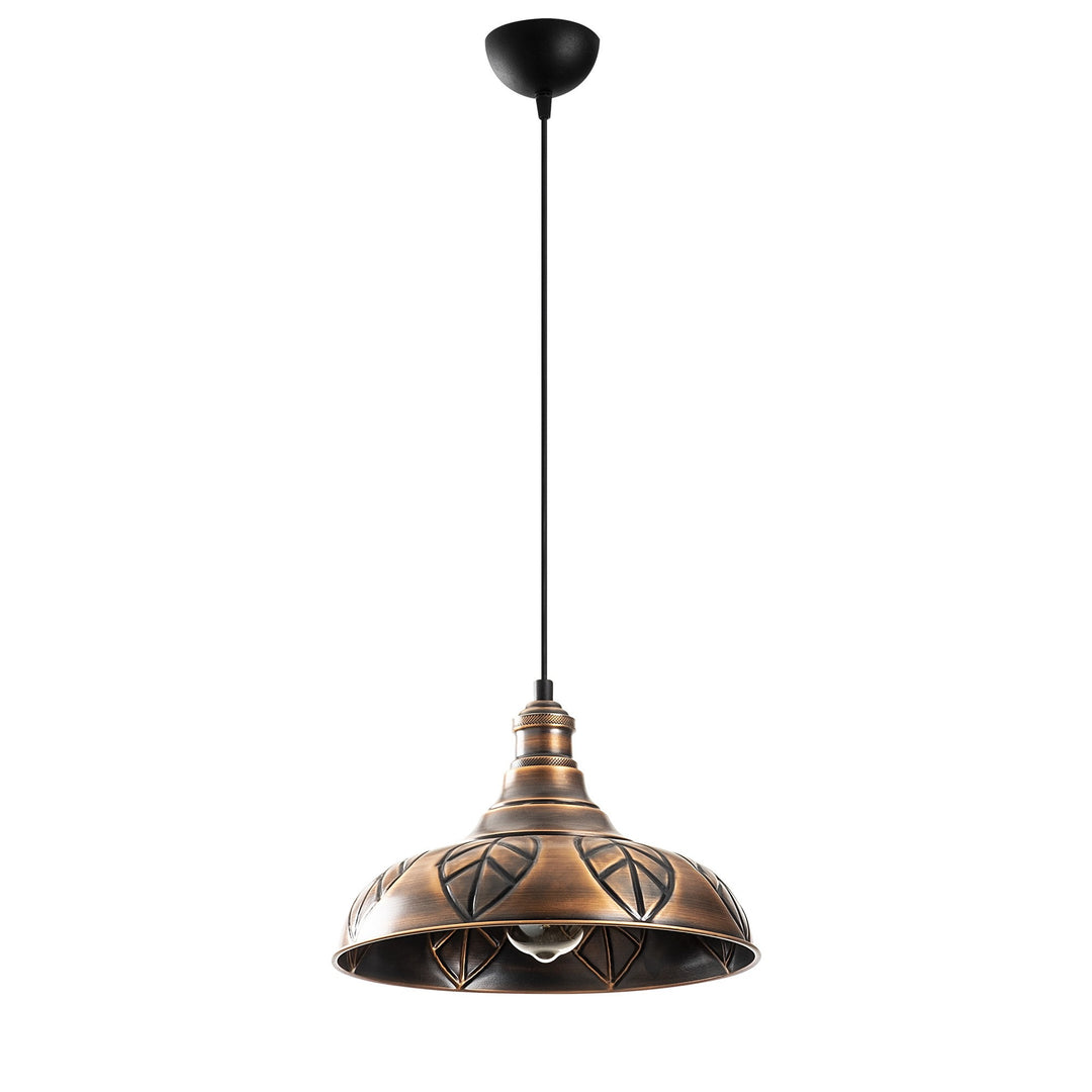 LUMI Viladecans loftlampe kobberfarvet metal