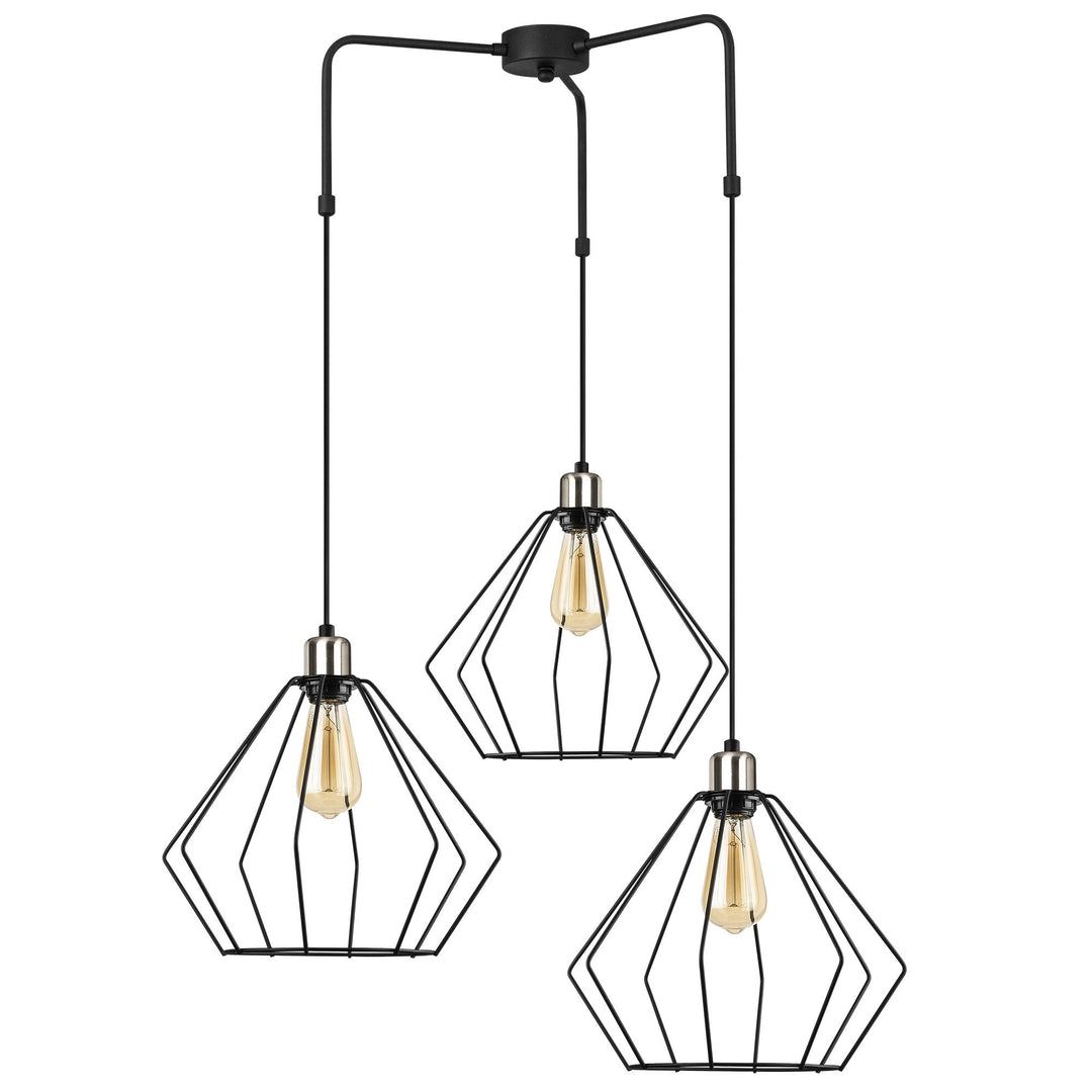 LUMI Zaragoza loftlampe sort metal