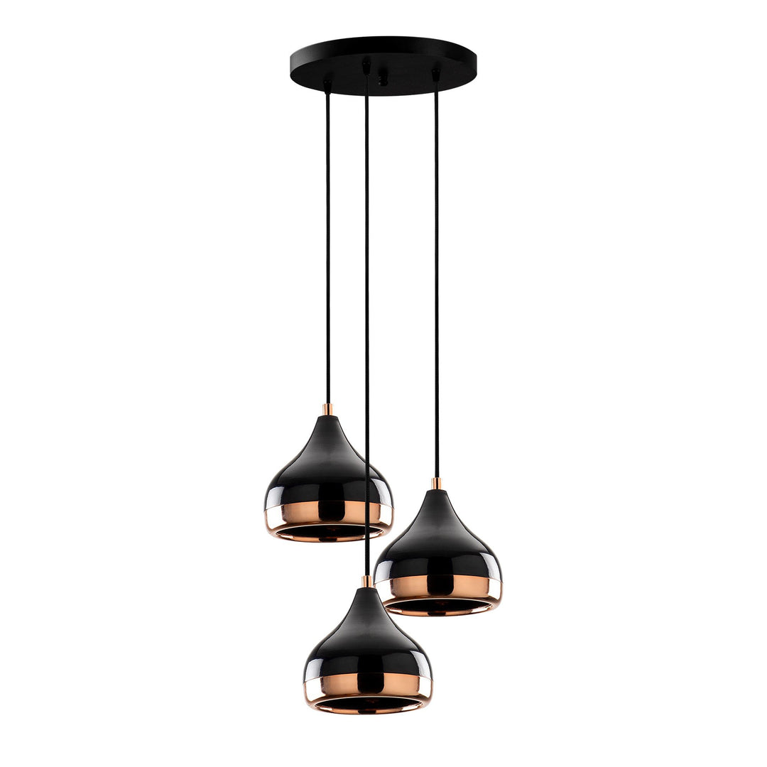 LUMI Alithos loftlampe kobber og sort metal