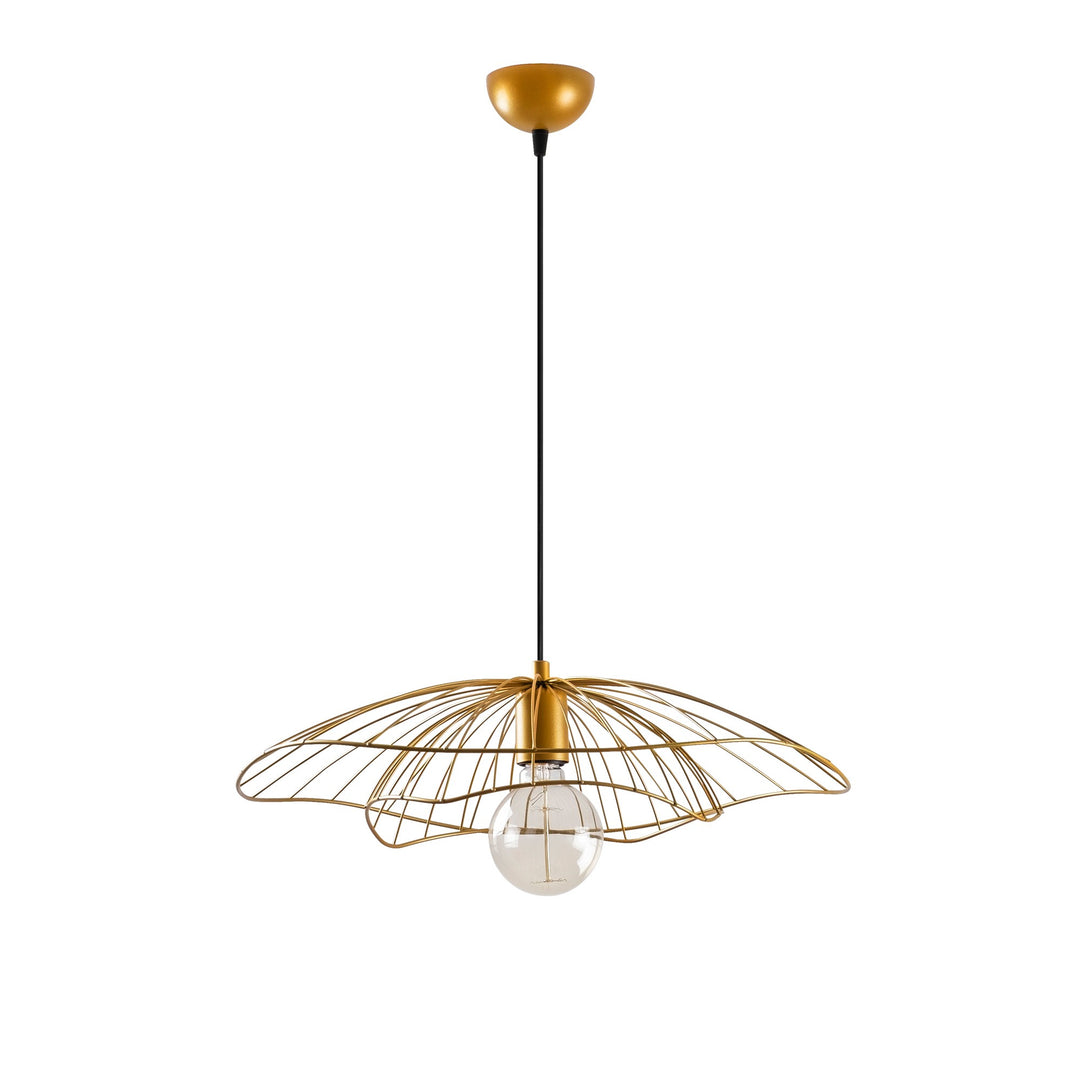 LUMI Tel loftlampe m. justerbar højde guld metal