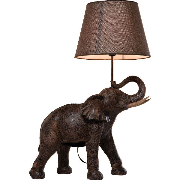 Produktbillede af KARE DESIGN Elefant bordlampe sort polyserin i premium kvalitet