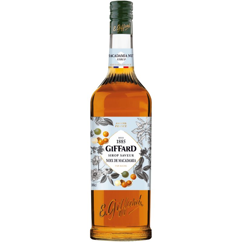 Produktbillede af Giffard Syrup Macadamia Nut 1 Ltr på tilbud i premium kvalitet