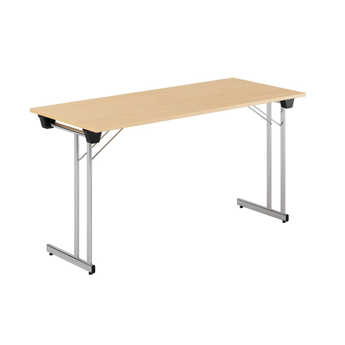 Produktbillede af Kongress Style 140x60cm Sammenklappeligt bord Bøg-krom på tilbud