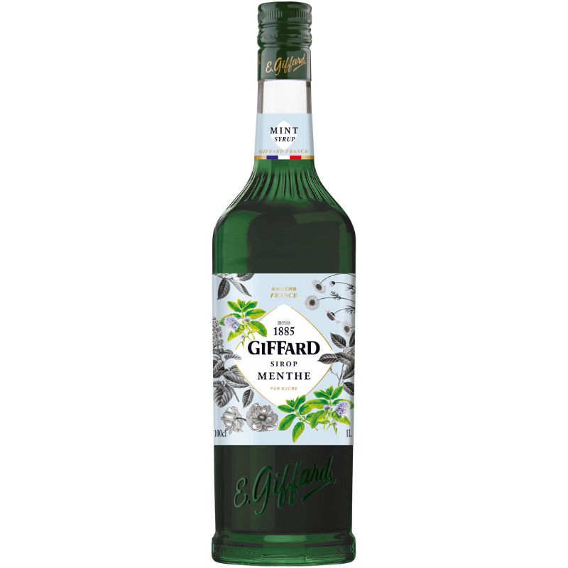 Produktbillede af Giffard Syrup Green Mint 1 Ltr på tilbud i premium kvalitet