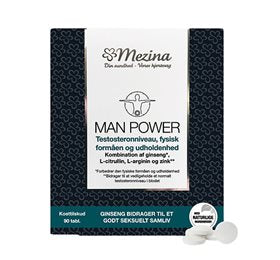 Detaljeret produktbillede af Mezina Man Power 90 tabletter på tilbud