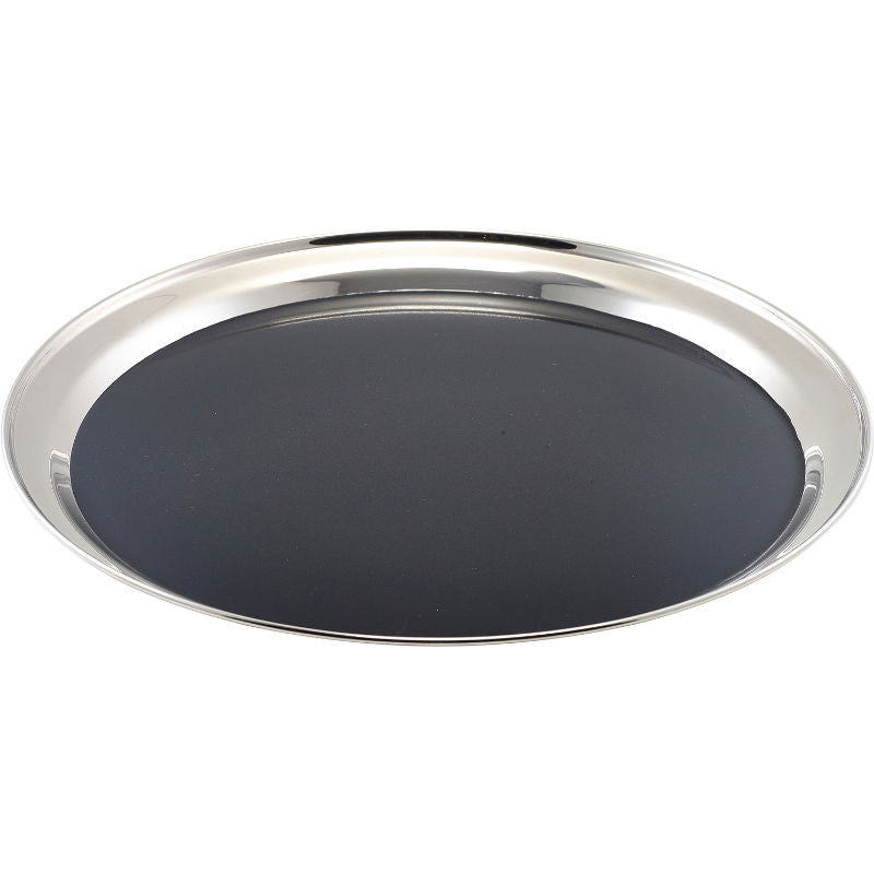 Produktbillede af Skridsikker Rund Tjenerbakke 35cm på tilbud i brug