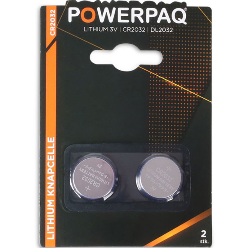 Produktbillede af Batterier Lithium Cr2032 2 St. Powerpaq på tilbud – premium kvalitet og detaljer