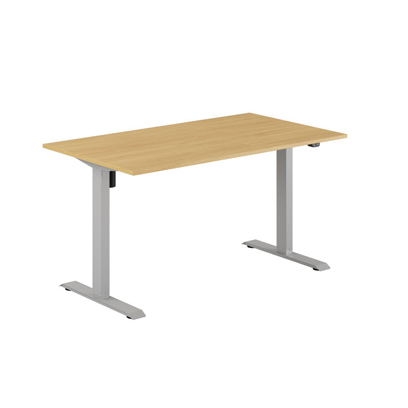 Produktbillede af EASY Hæve/Sænkebord m/1 motor 140x80cm Eg-grå på tilbud