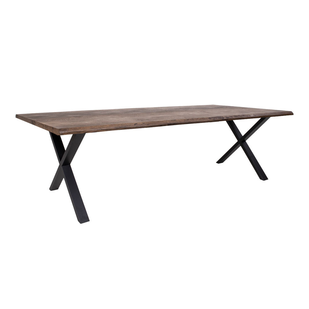 Produktbillede af Juva Spisebord i røget eg 100 x 300 cm med eller uden tillægsplader Uden tillægsplader på tilbud i høj kvalitet
