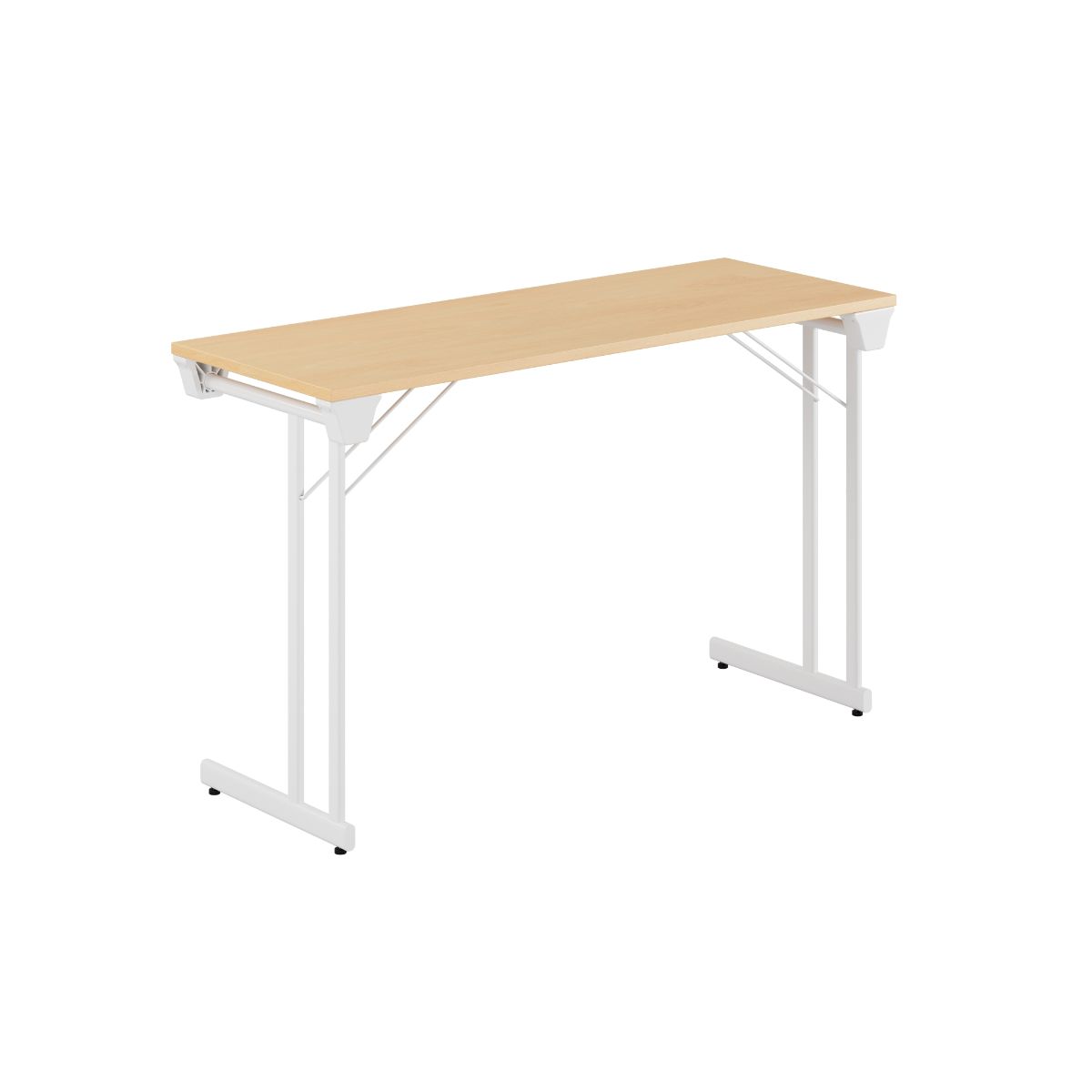 Produktbillede af Kongress Style 120x45cm Sammenklappeligt bord Bøg-hvid på tilbud
