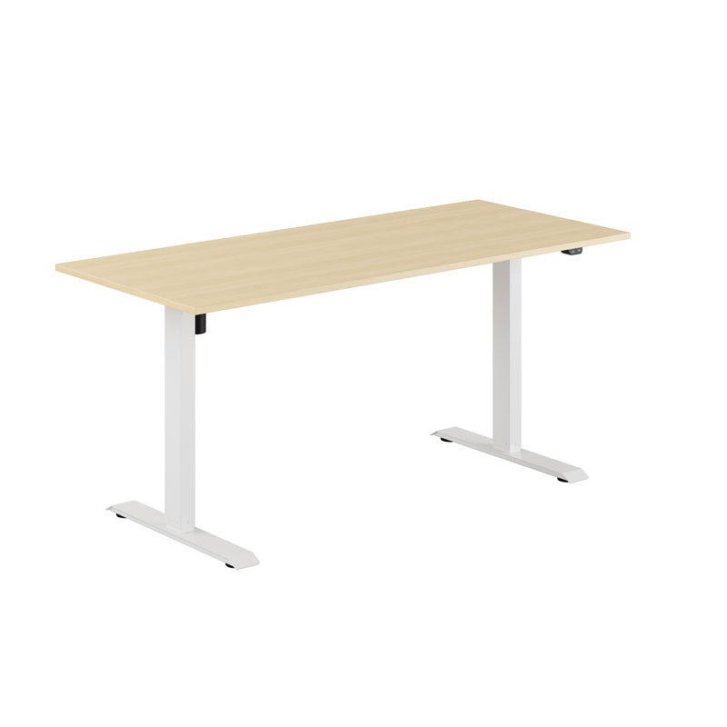 Produktbillede af EASY Hæve/Sænkebord m/1 motor 160x70cm Birk-hvid på tilbud