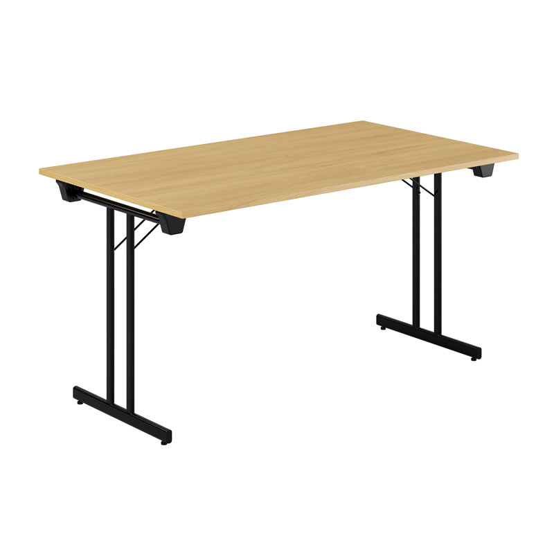 Produktbillede af Dinner Style 140x80cm Sammenklappeligt bord Eg-sort på tilbud